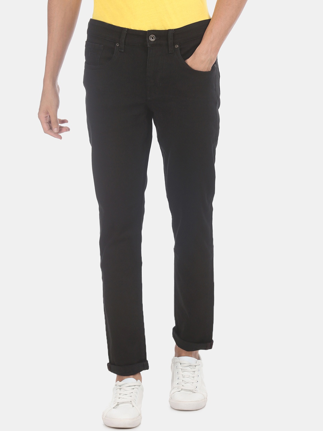 

Flying Machine Men Black Slim Fit Jeans
