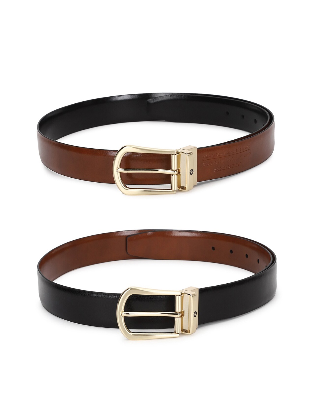 

Louis Philippe Men Black & Brown Solid Reversible Belt