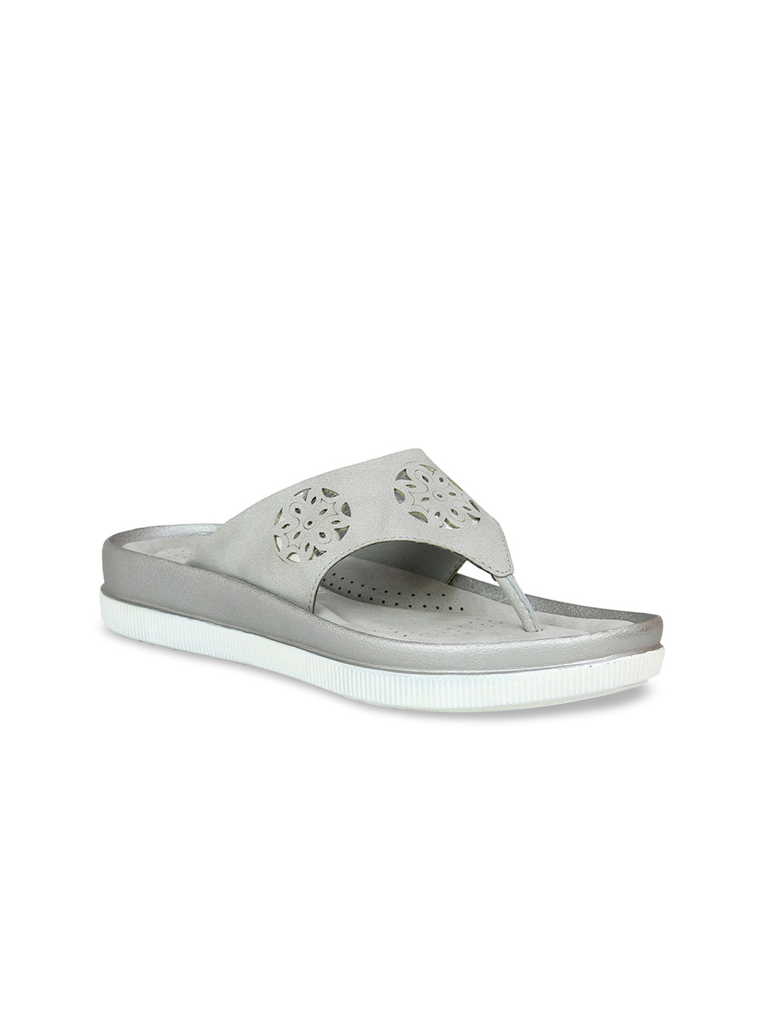 

Inc 5 Women Grey Textured Sandals