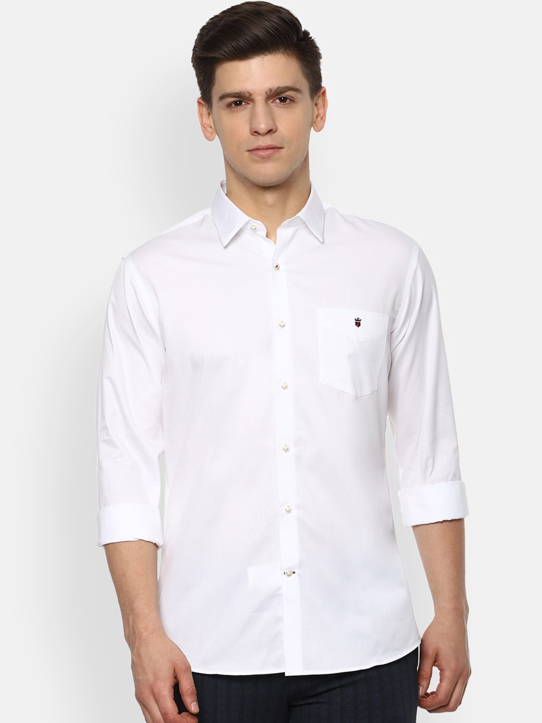 

Louis Philippe Sport Men White Slim Fit Solid Casual Shirt