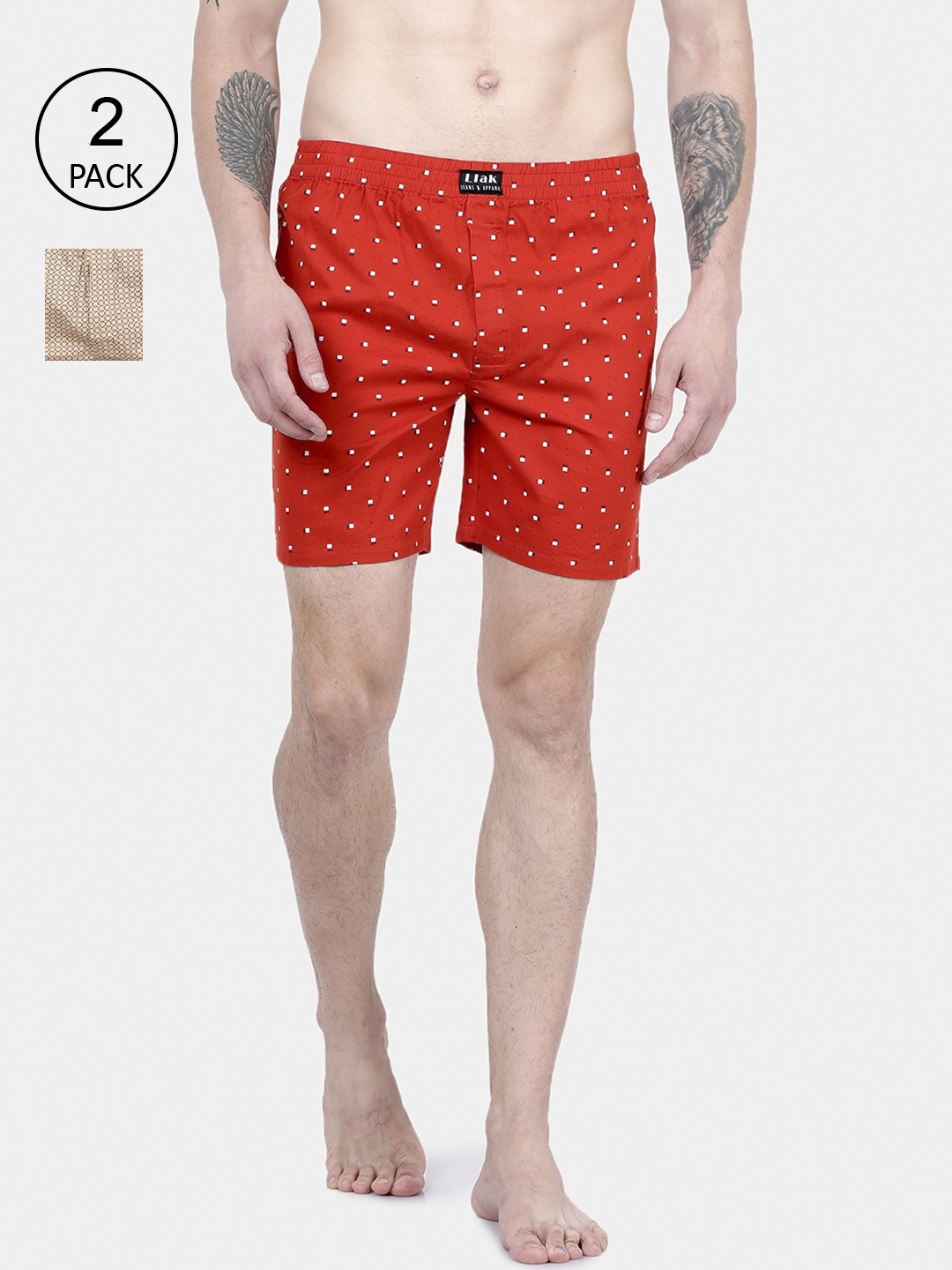 

Llak Jeans Men Pack of 2 Assorted Boxers 23-30-BP