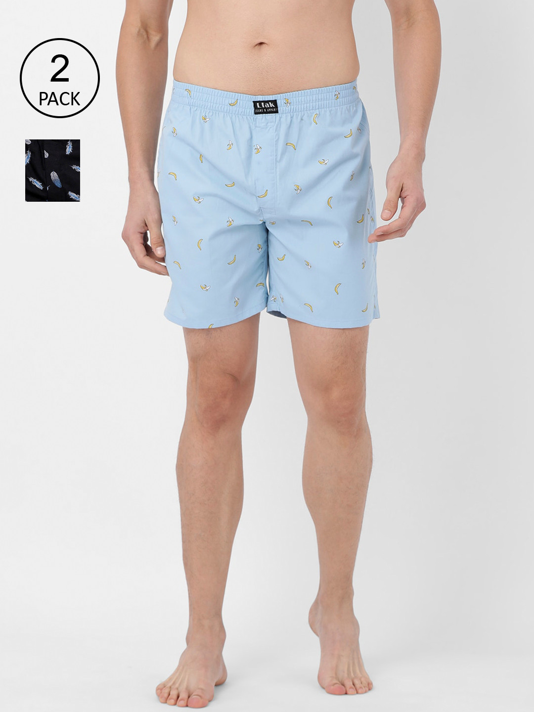 

Llak Jeans Men Pack of 2 Assorted Boxers Boxer Set-13-14 SP
