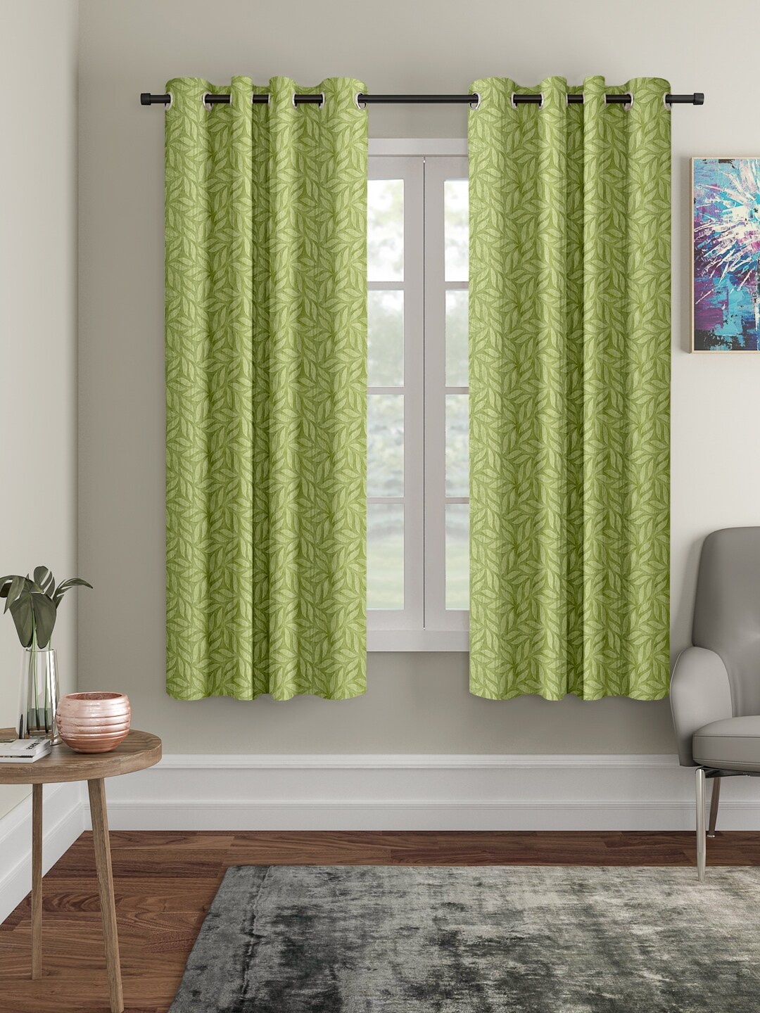 

Cortina Green Set of 2 Window Curtains
