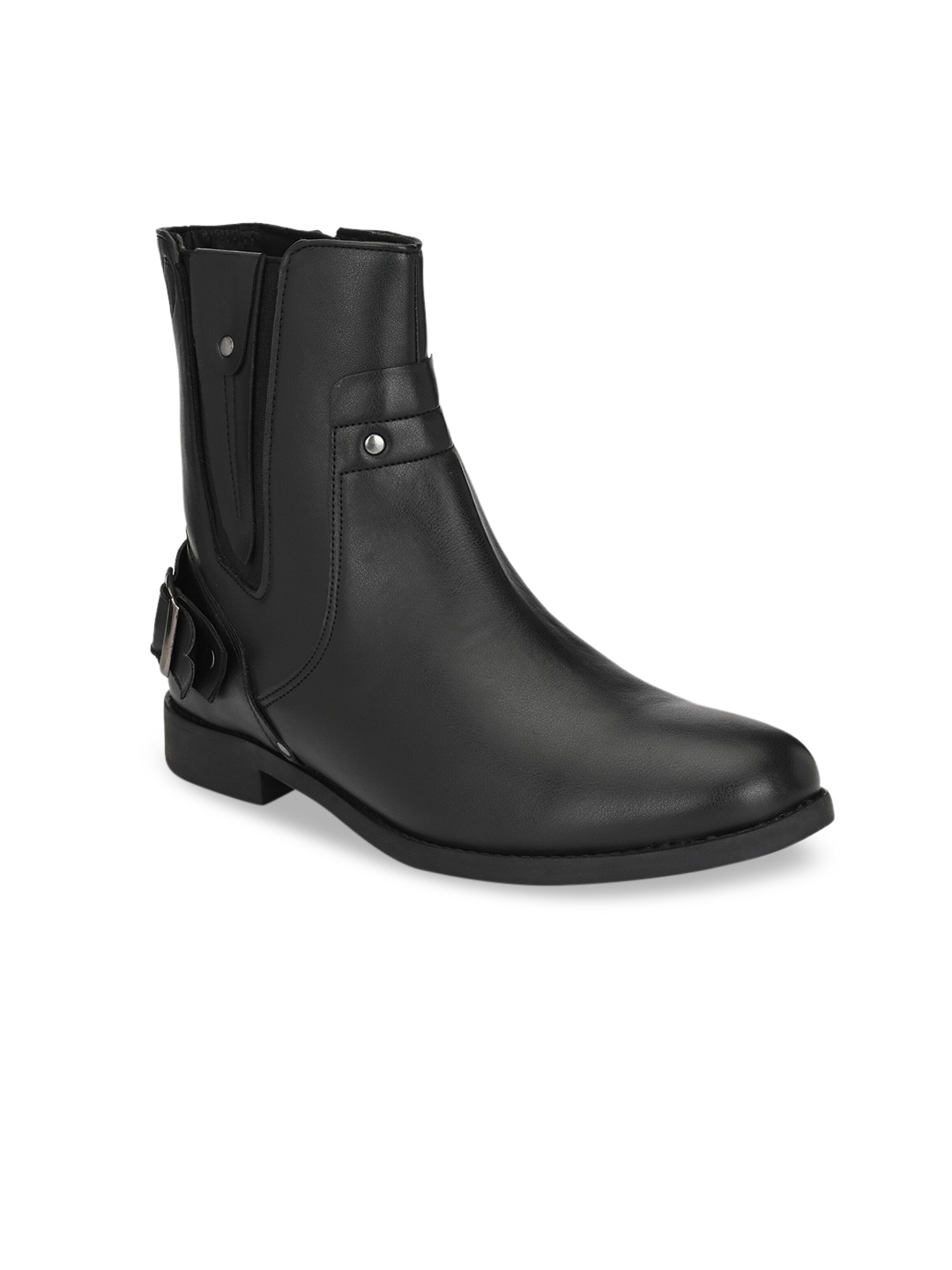 

Delize Men Black Flat Boots