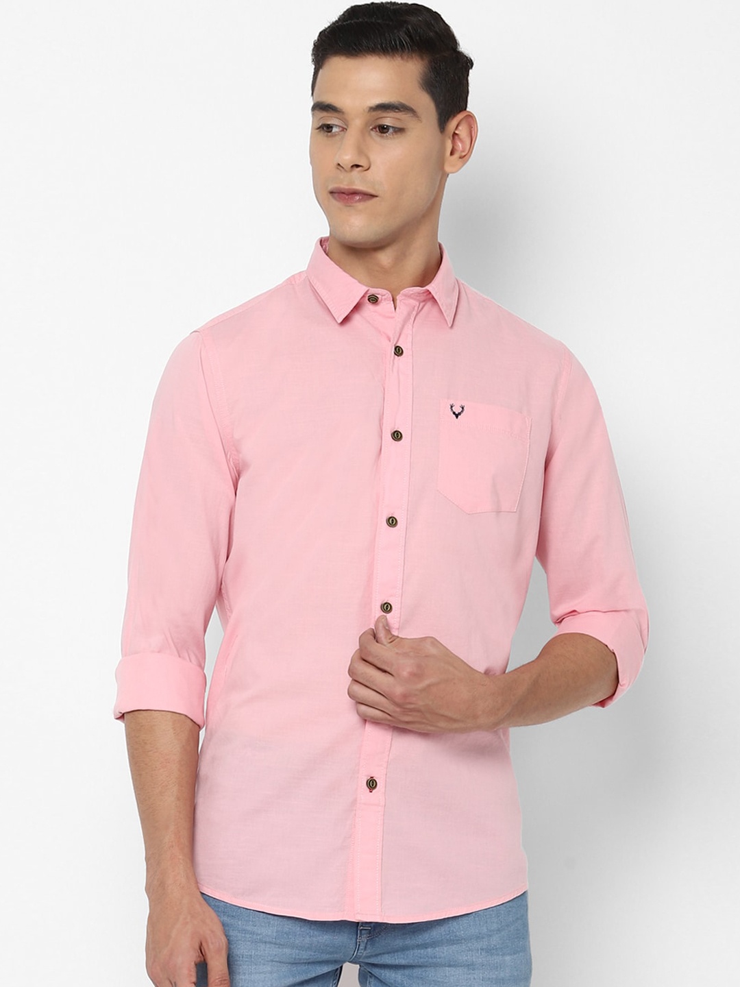 

Allen Solly Sport Men Pink Cotton Casual Shirt