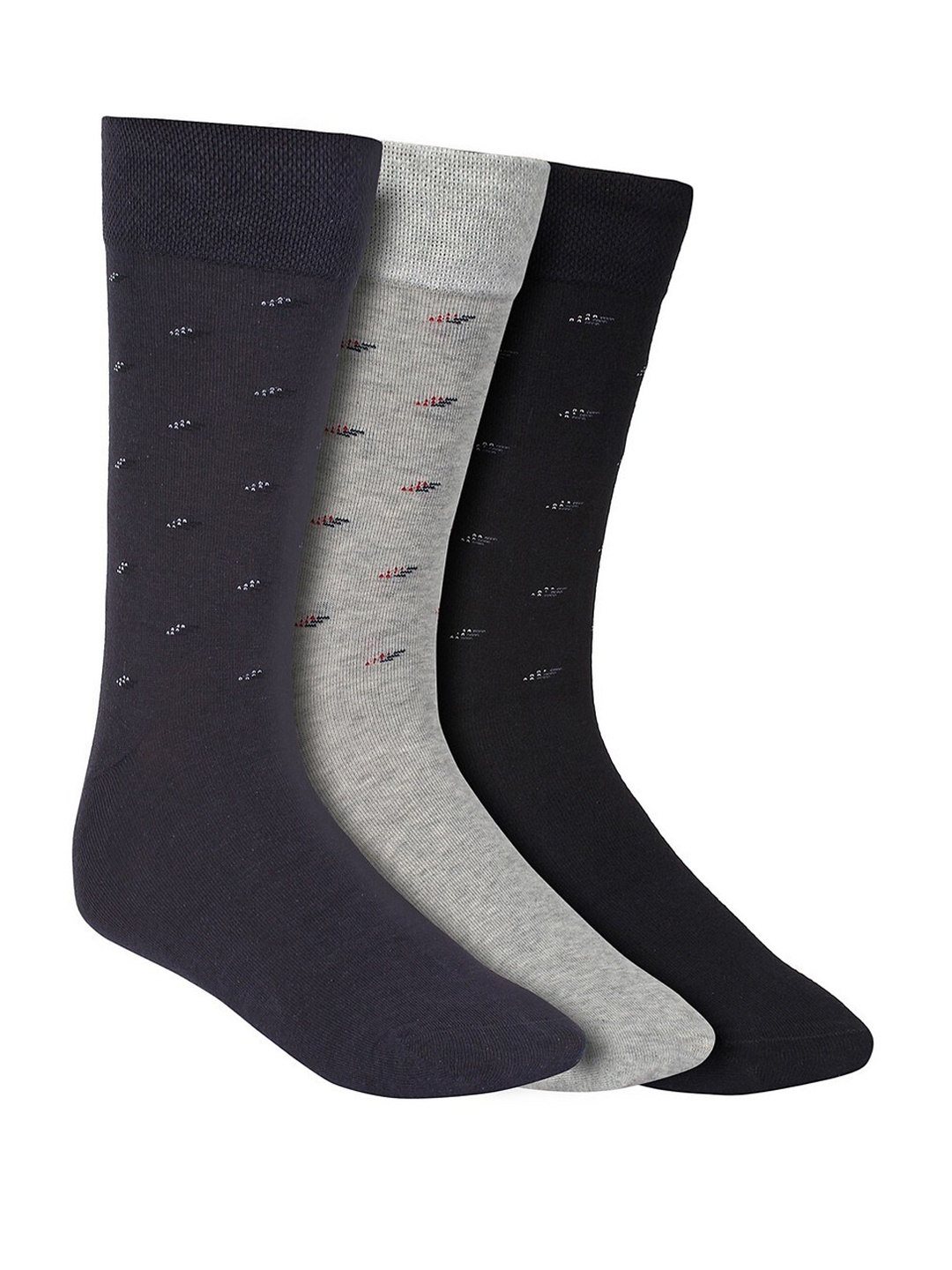 

Creature Men Pack Of 3 Assorted Combed Cotton Calf-Length Socks