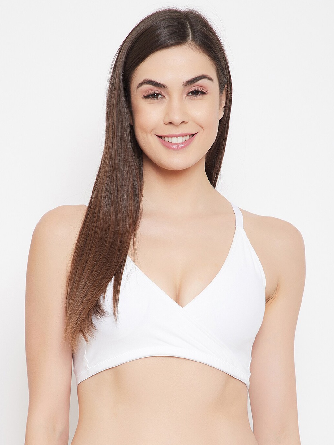 

Clovia White Full Coverage Lightly Padded Everyday Bra BR2176P1832B-White