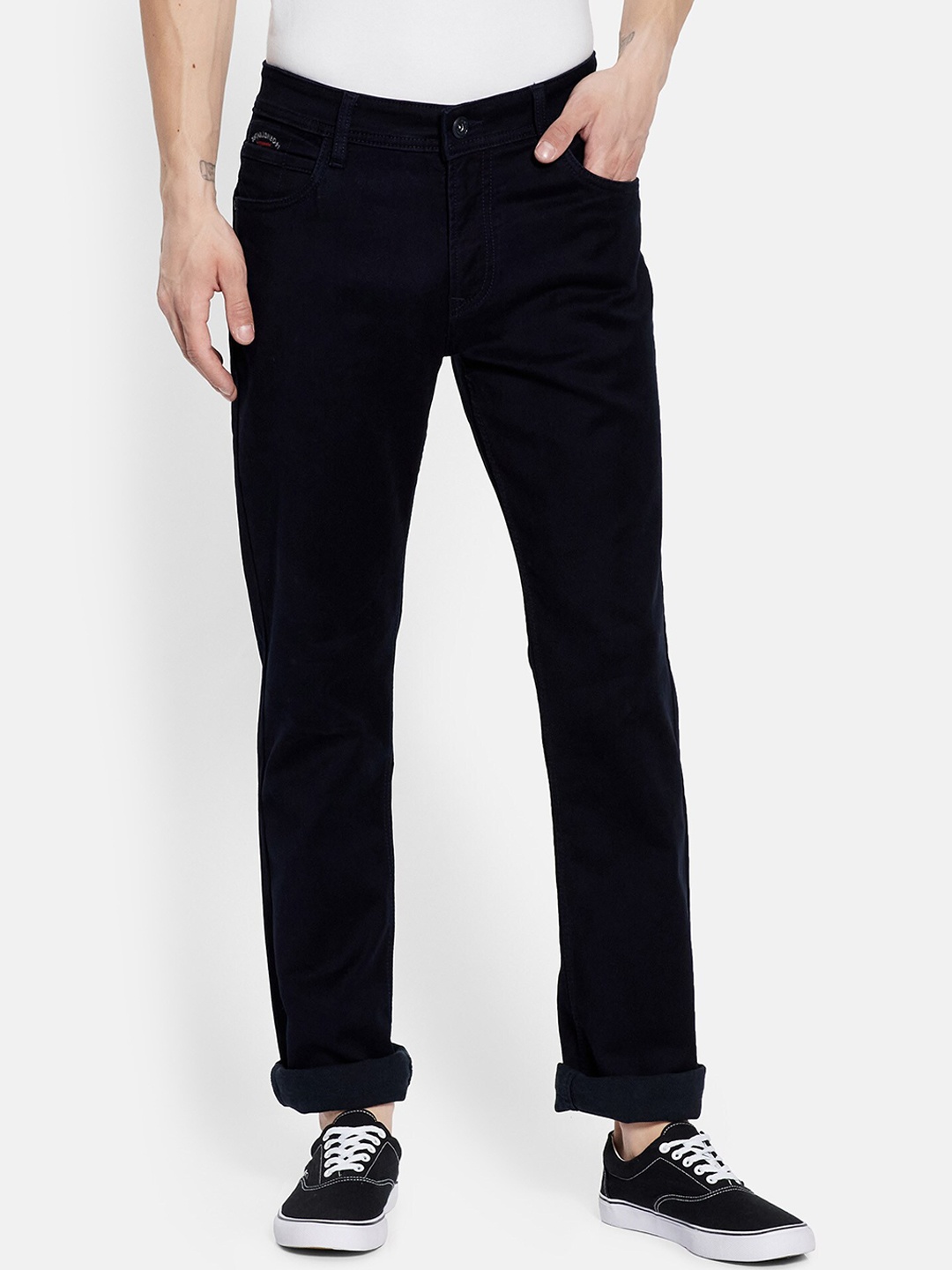 Octave Men Navy Blue Jeans
