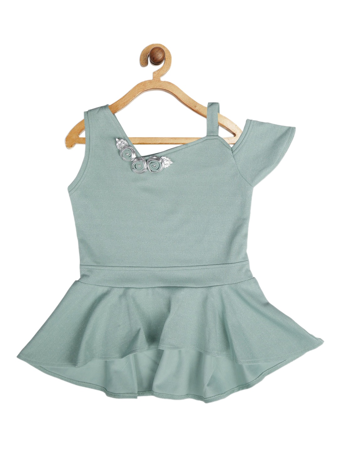 

Tiny Girl Green Peplum Top