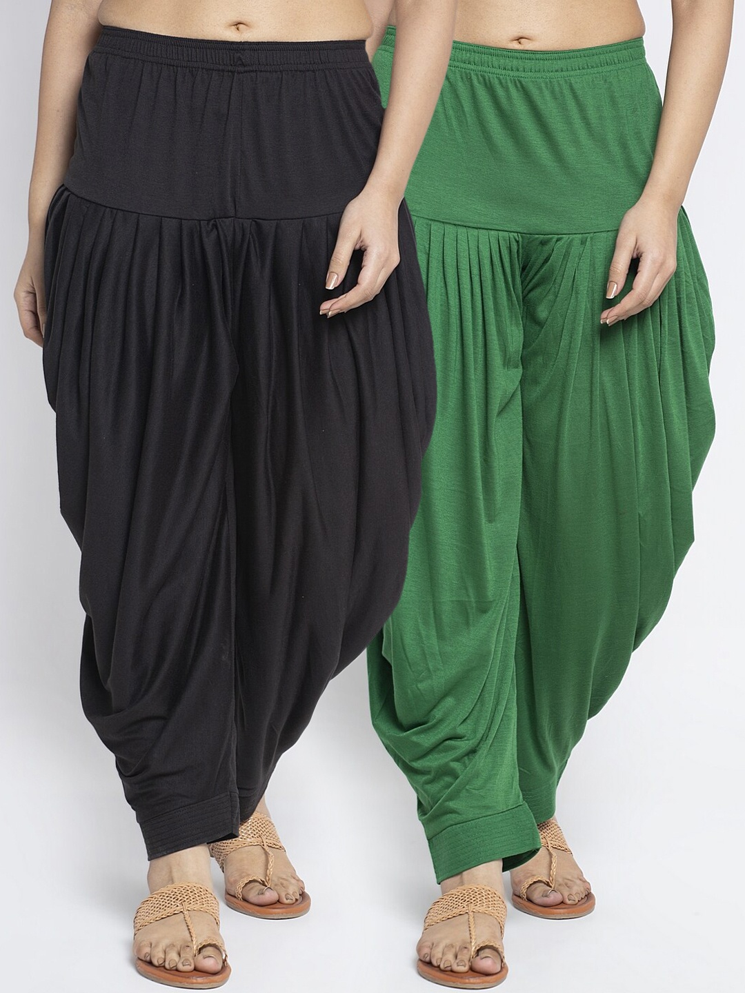 

GRACIT Women Pack Of 2 Solid Salwar, Black