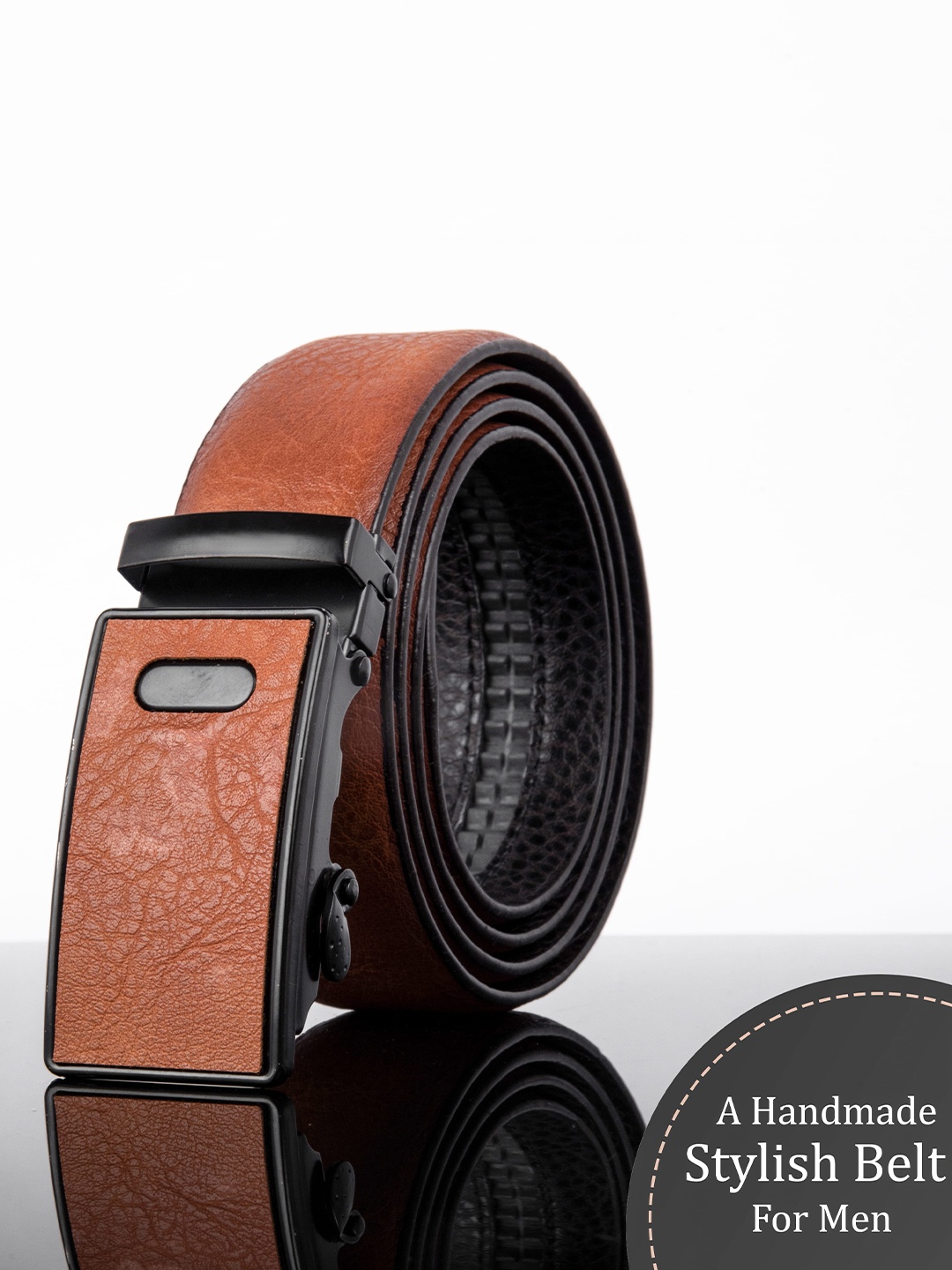 

Kastner Men Brown & Black Textured Belt