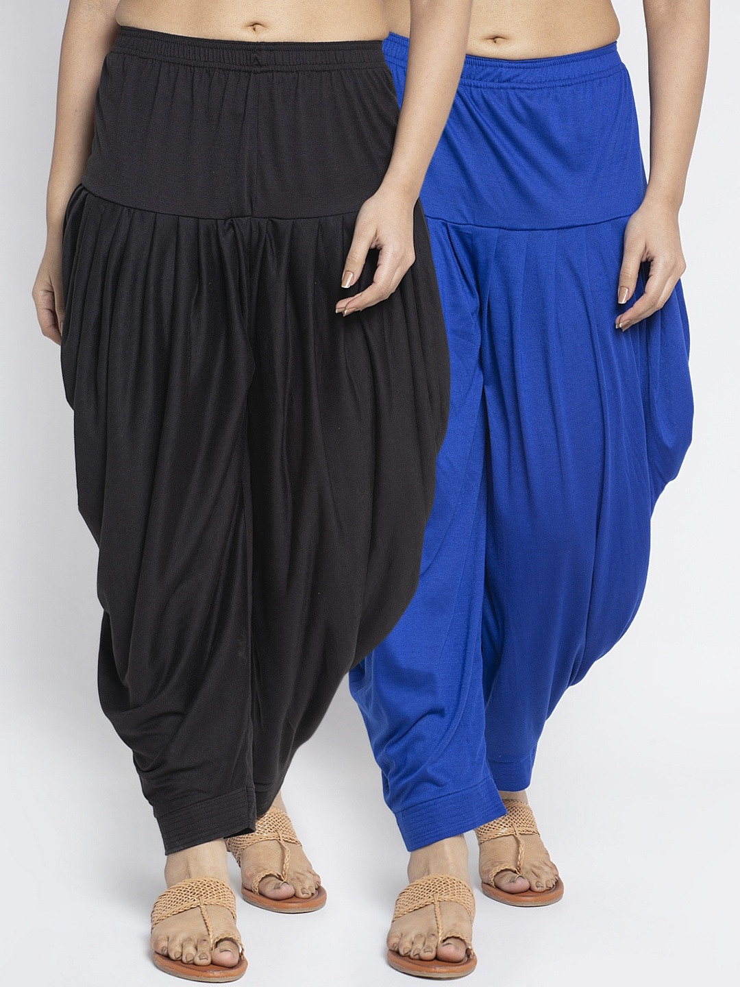 

GRACIT Women Pack Of 2 Solid Salwars, Black