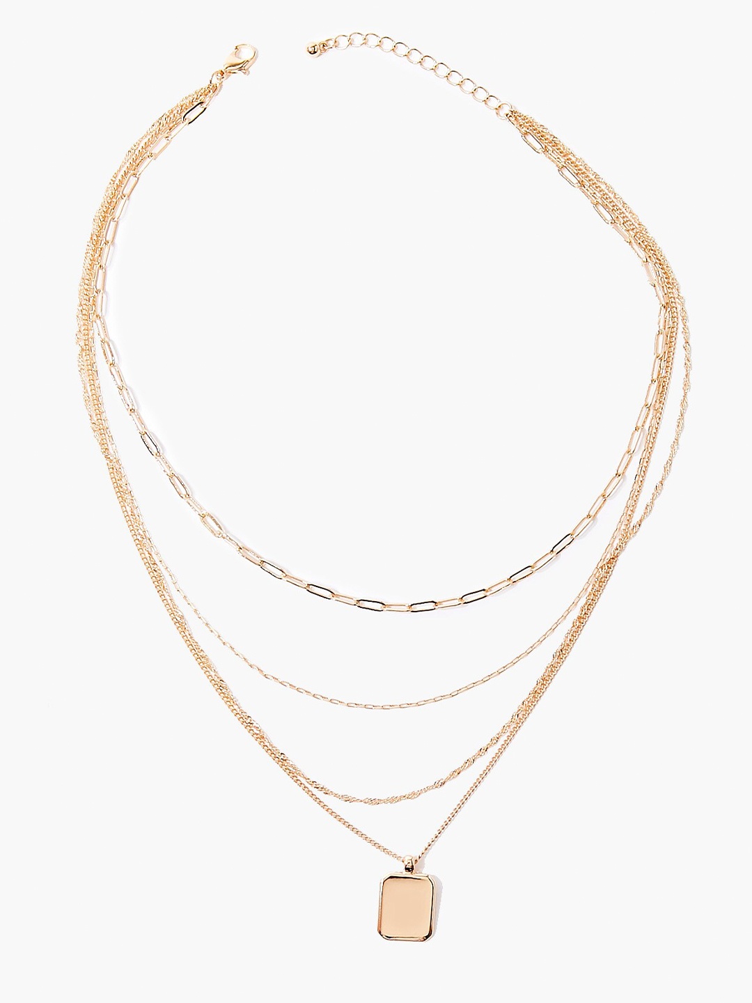 

FOREVER 21 Gold-Toned Metal Layered Necklace
