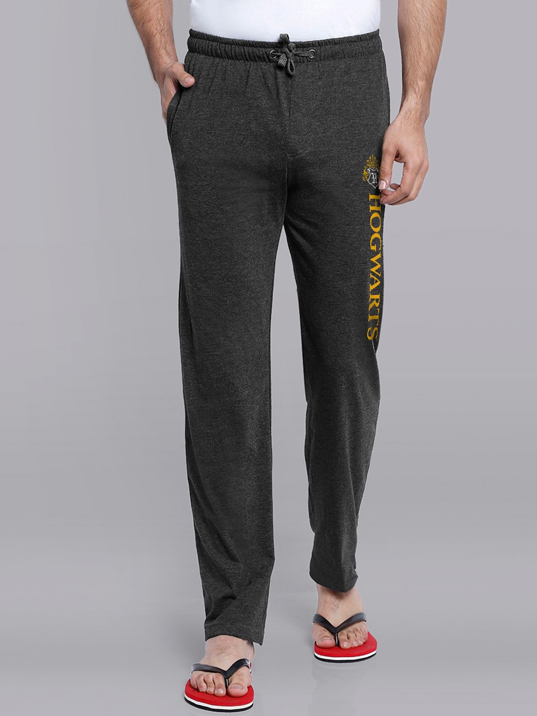 

Free Authority Men Charcoal Grey & Yellow Harry Potter Print Lounge Pants