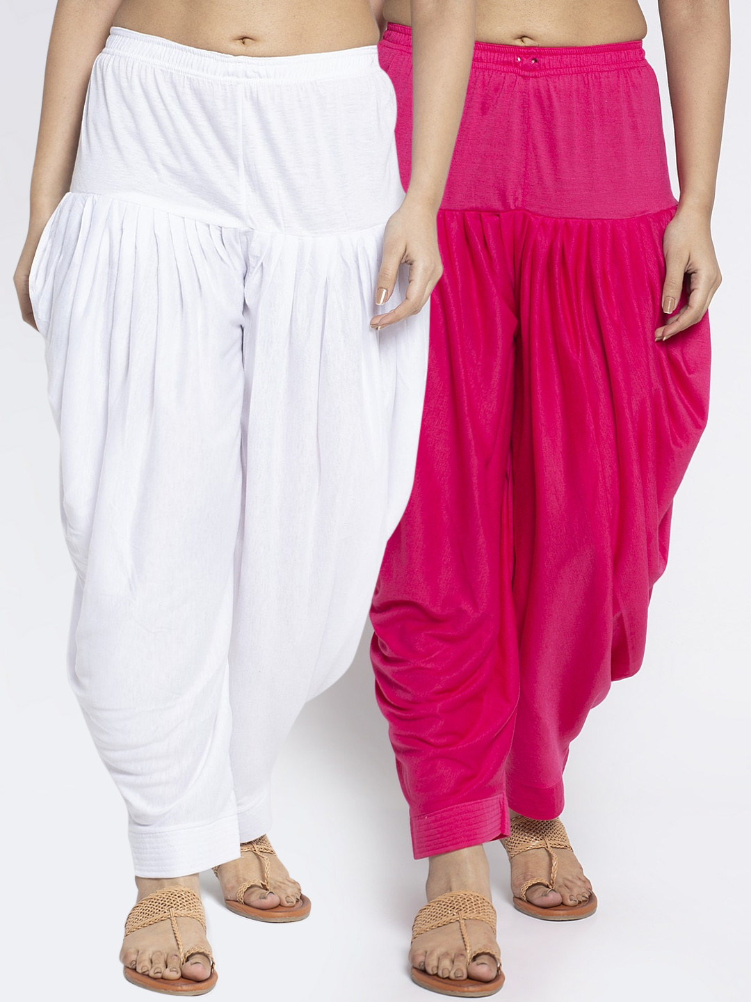 

GRACIT Women Pack Of 2 Solid Salwars, White