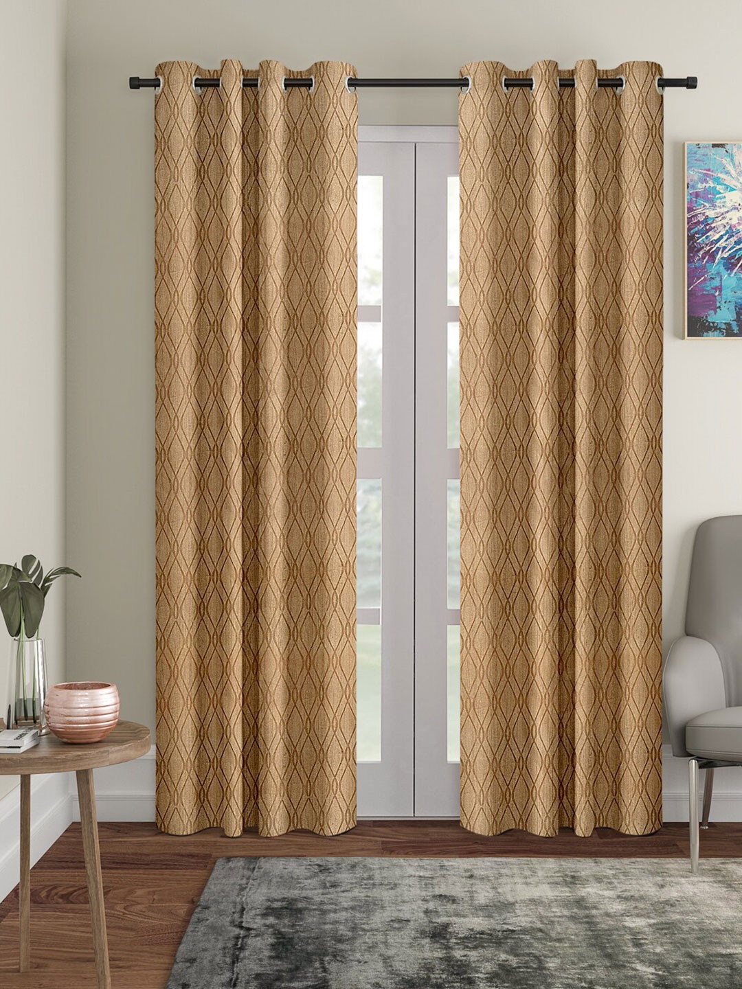 

Cortina Brown Set of 2 Door Curtains