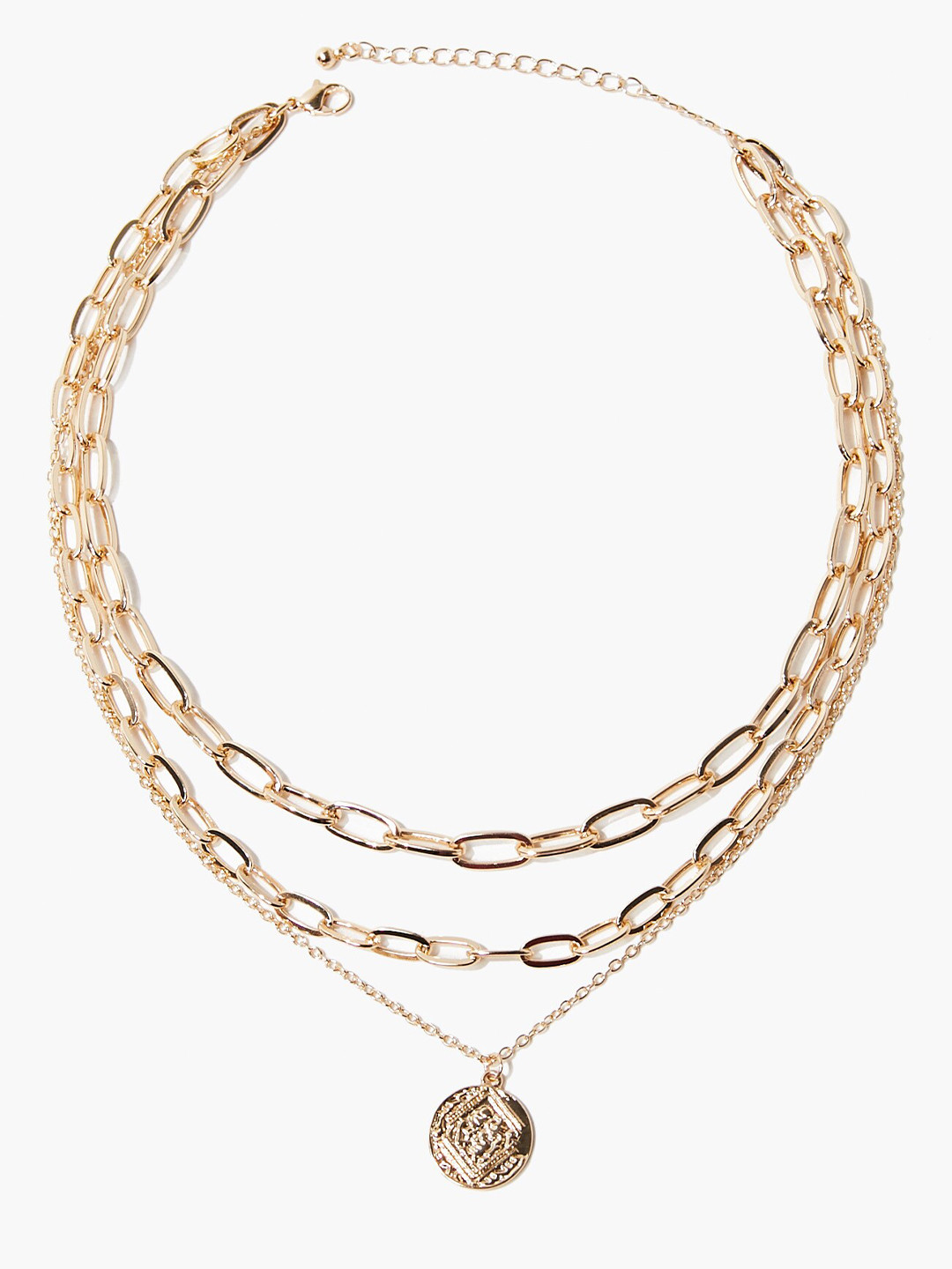 

FOREVER 21 Gold-Toned Metal Layered Necklace