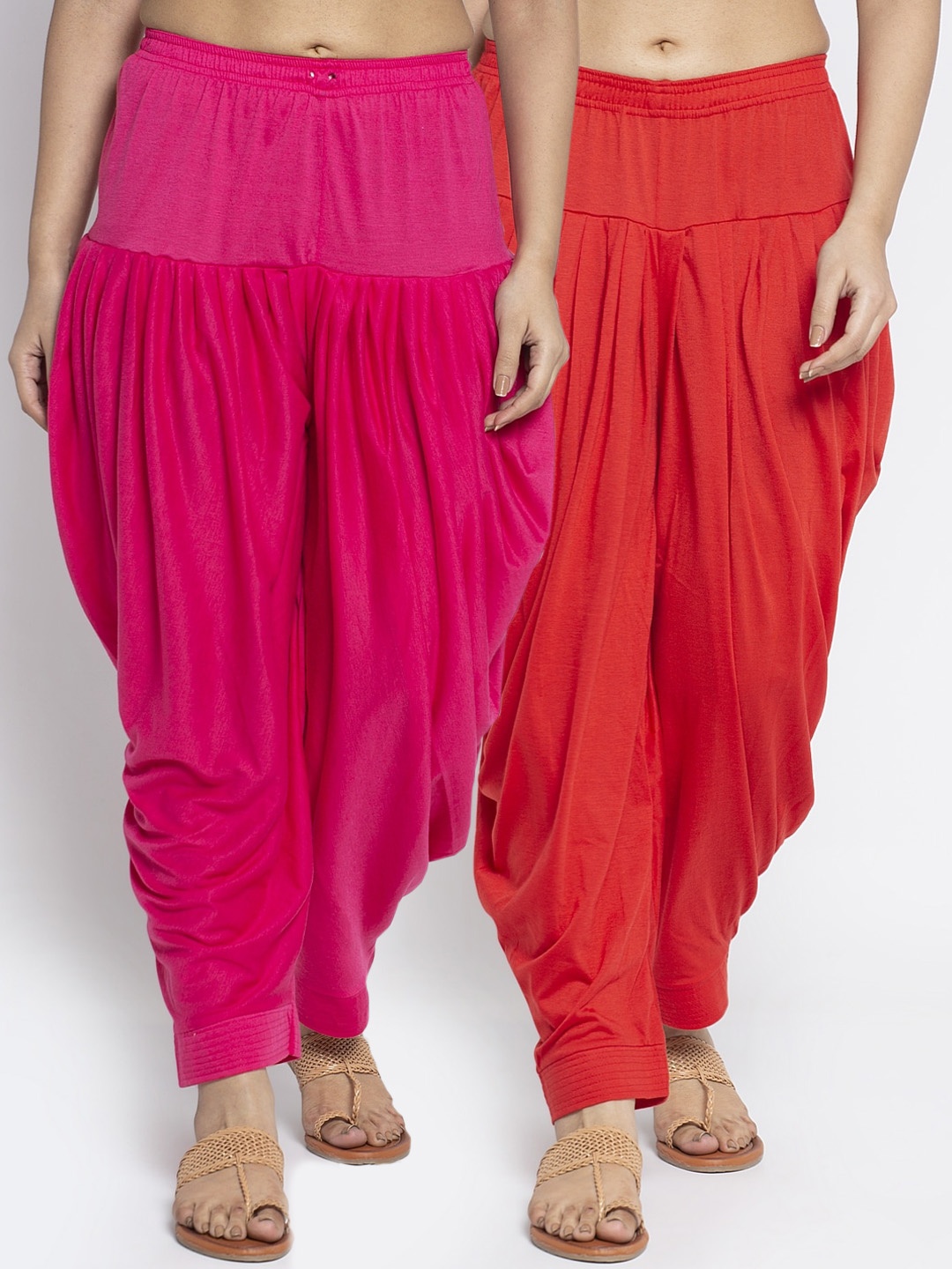 

GRACIT Women Pack Of 2 Solid Salwar, Red