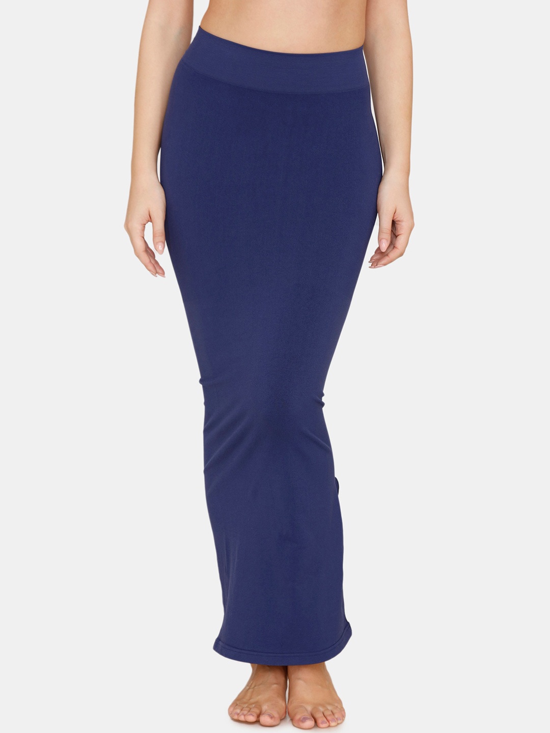 

Zivame Women Blue Solid Saree Shapewear