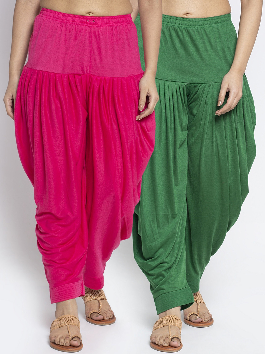 

GRACIT Women Pack Of 2 Solid Salwars, Pink