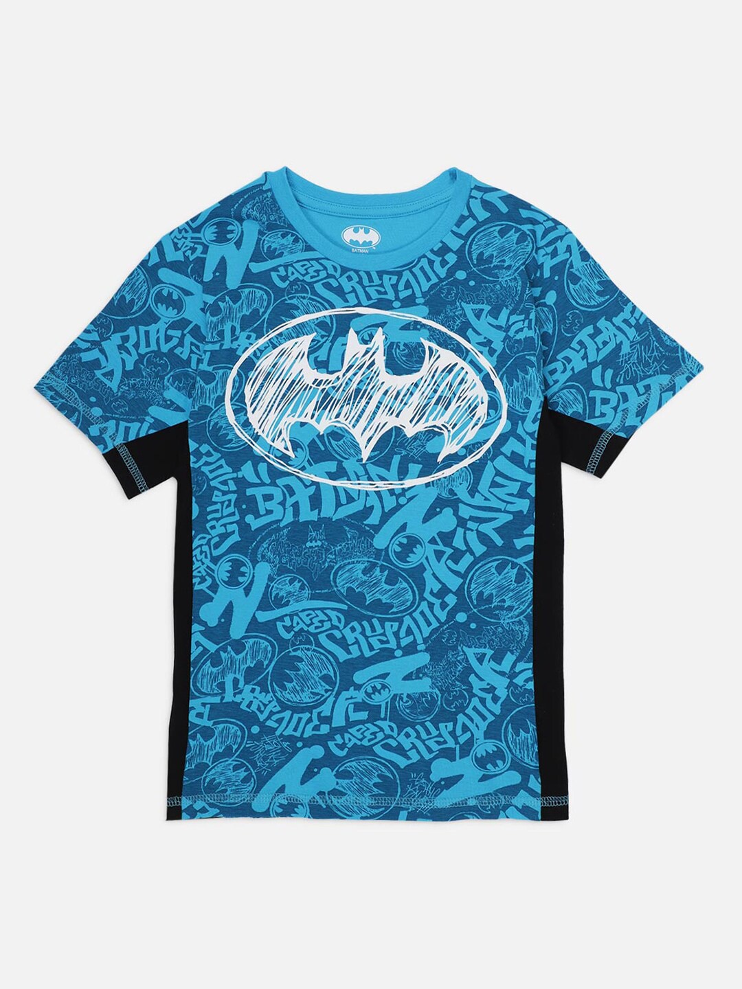 

Kids Ville Boys Blue Batman Printed Pure Cotton T-shirt