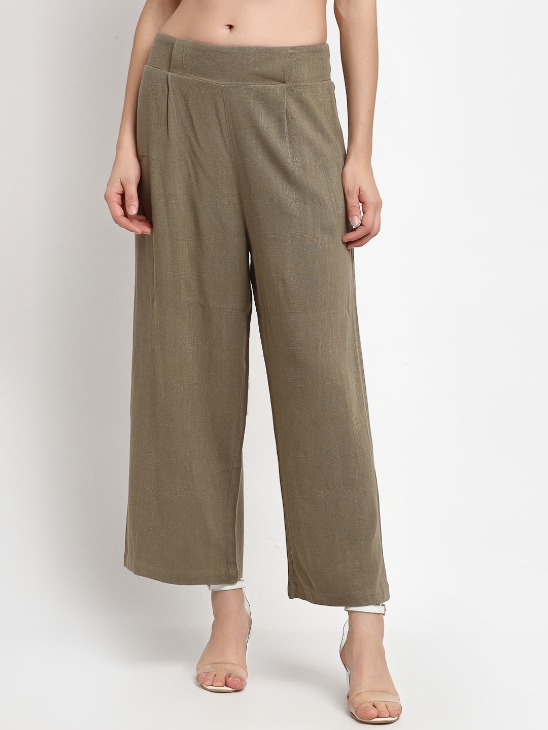 

Gipsy Women Olive Parallel Trousers