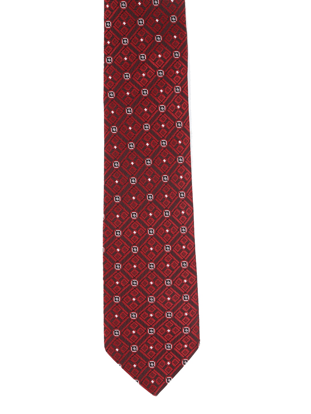 

Peter England Men Maroon & Orange Woven-Design Accessory Gift Set