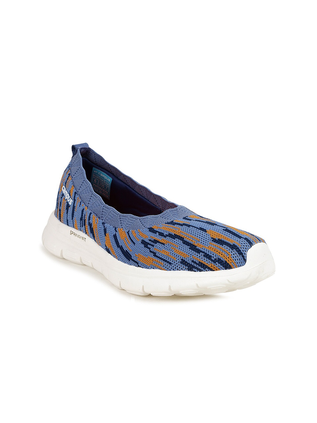 Campus Women Blue Mesh Running Shoes