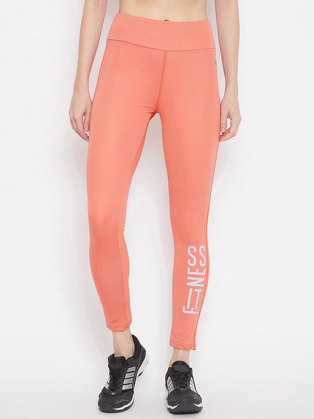 

Clovia Women Orange Solid Slim-Fit Tights