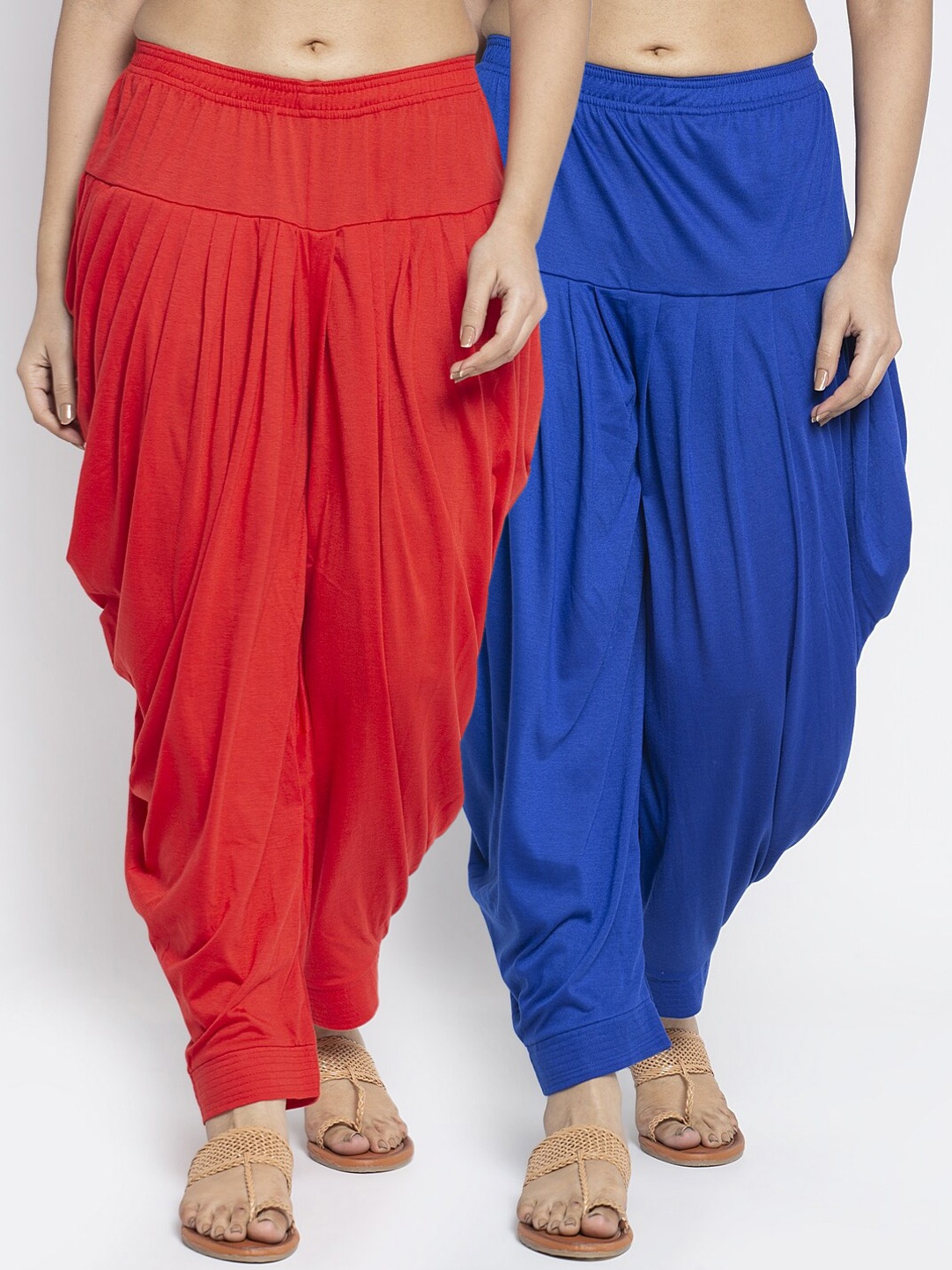 GRACIT Women Pack Of 2 Solid Salwar, Red