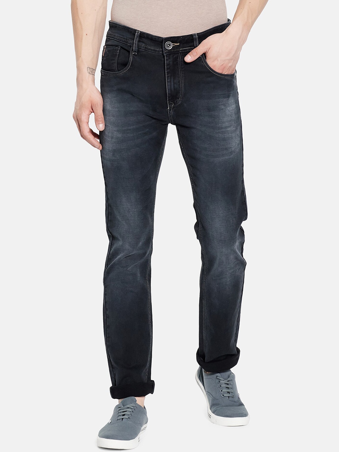 

Octave Men Charcoal Grey Light Fade Jeans