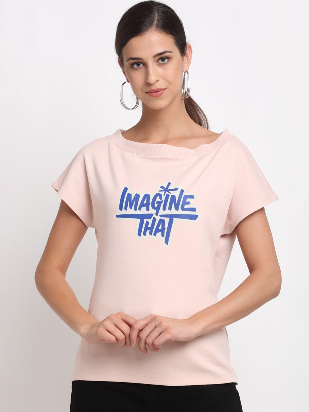 

Bhaane Peach Regular Top