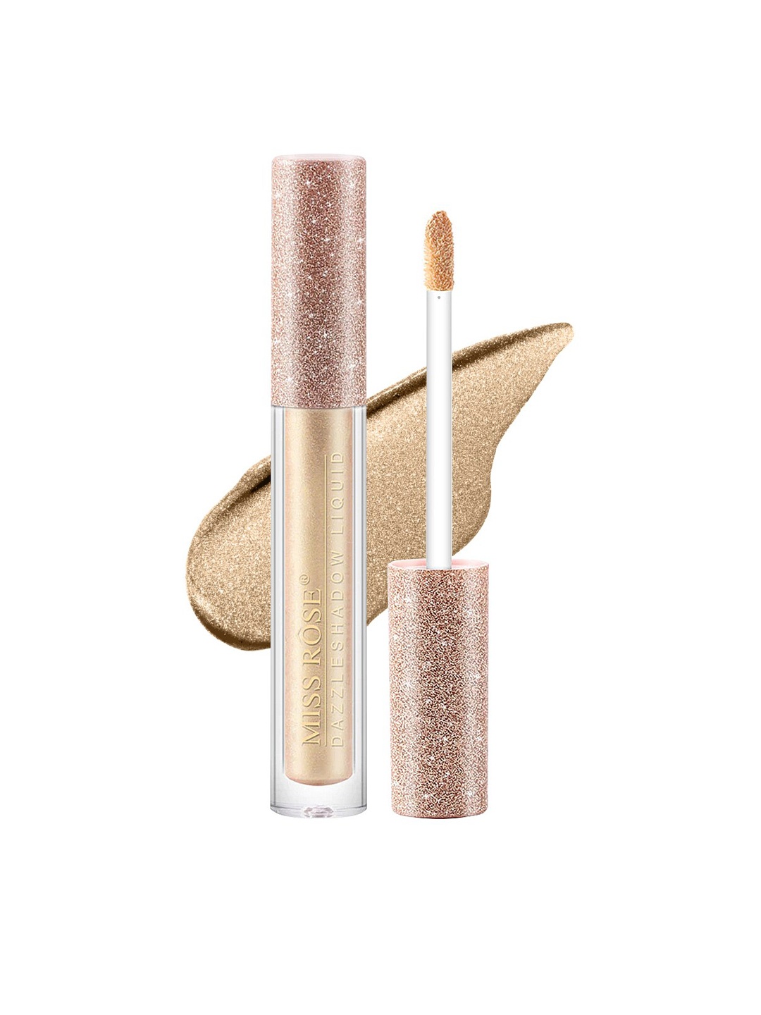 

MISS ROSE Dazzleshadow Liquid Eyeshadow- Bright Silver 7001-008M 08, Beige