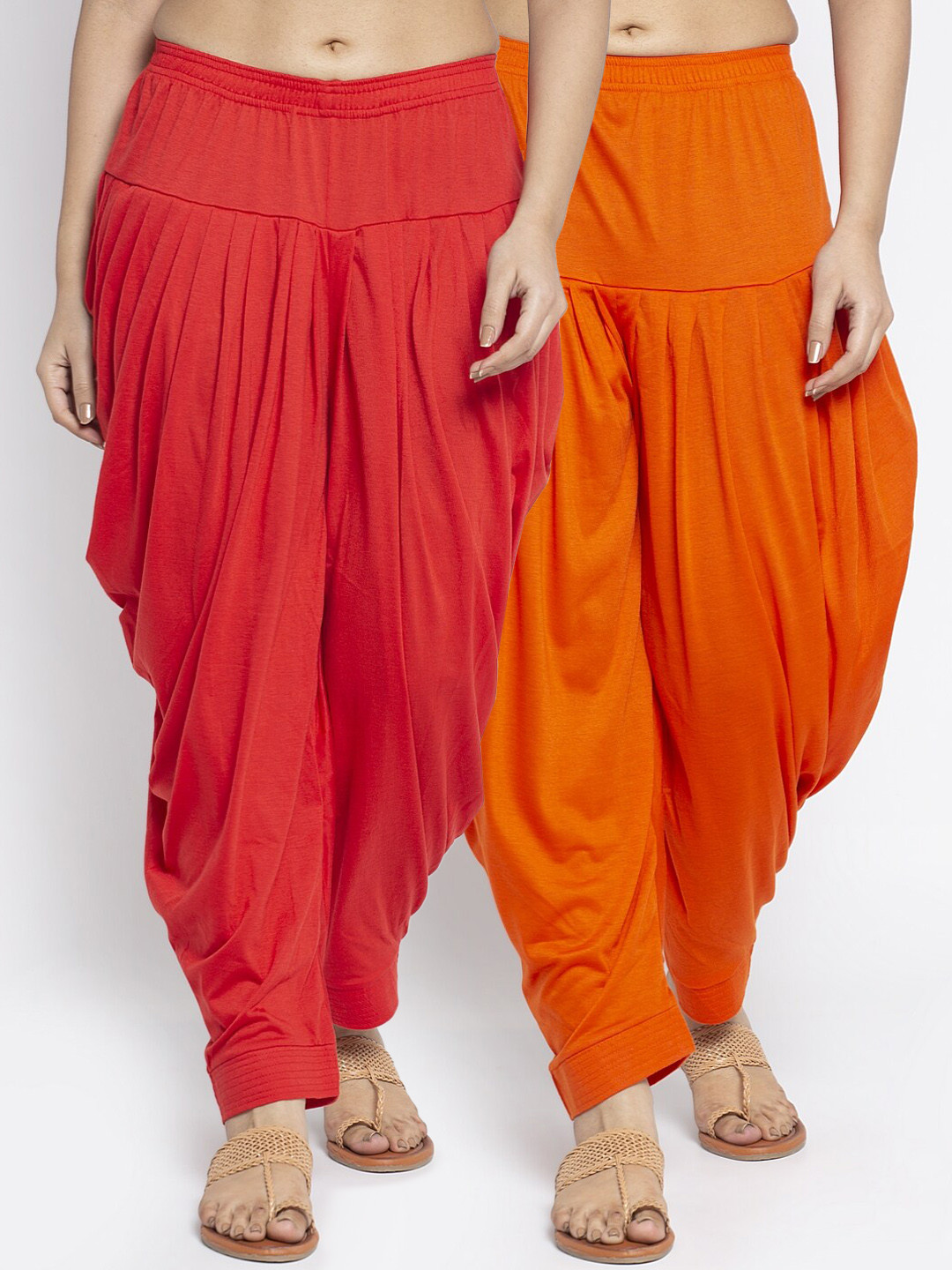 

GRACIT Women Pack Of 2 Solid Salwar, Red