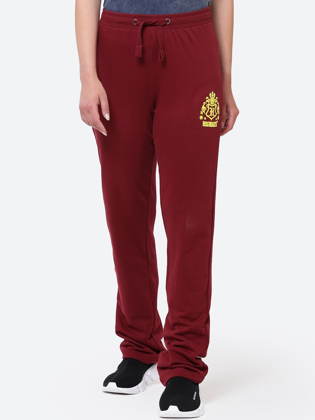 Free Authority Women Maroon Harry Potter Printed Track Pants