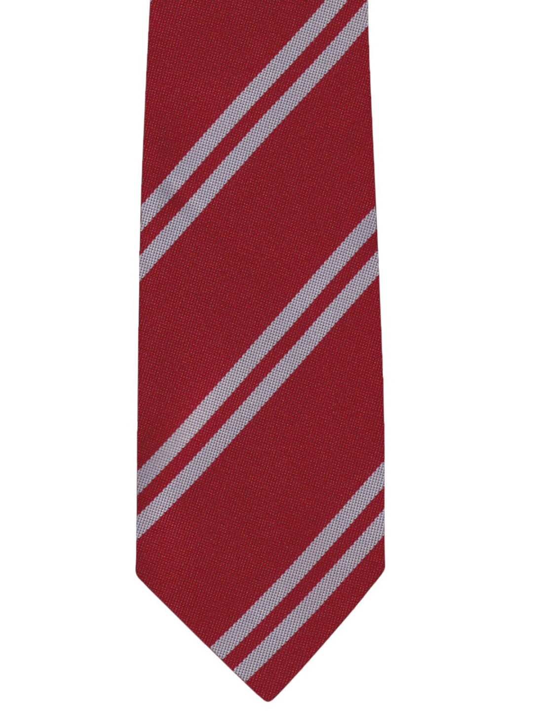 

Blacksmith Men Red & Grey Striped Skinny Tie