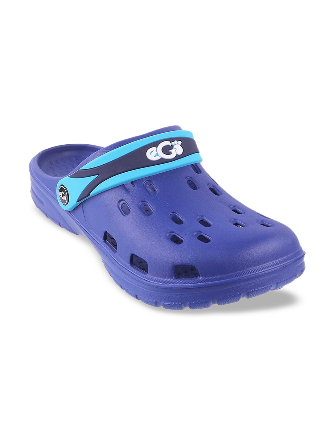 

WALKWAY by Metro Men Blue Printed Clogs