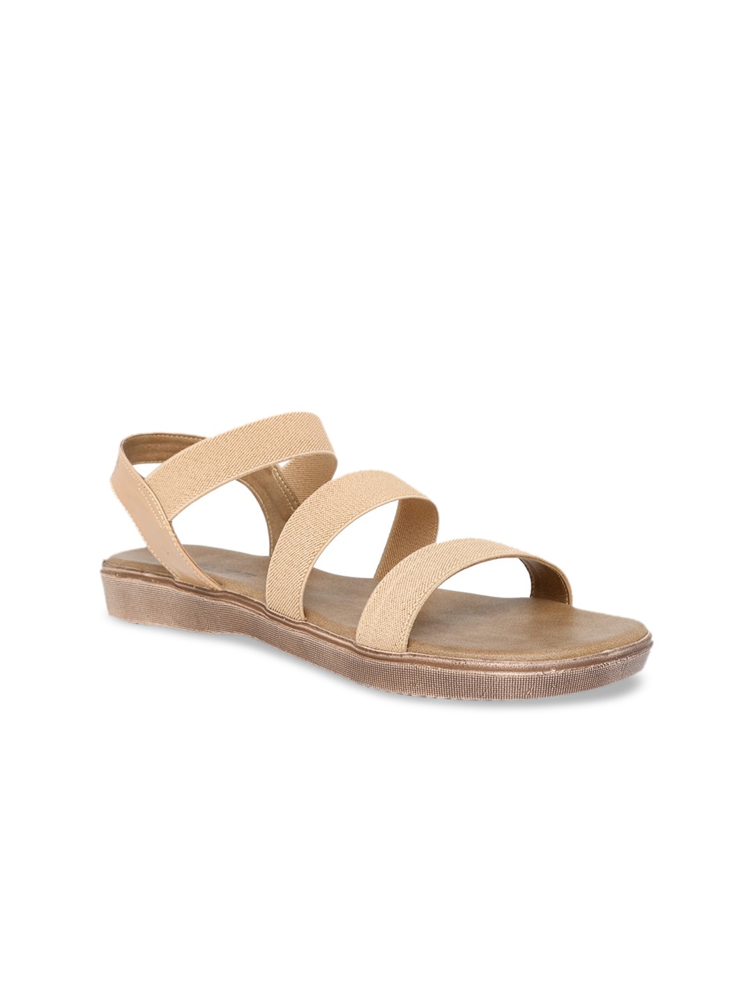 

SOLES Women Beige Open Toe Flats