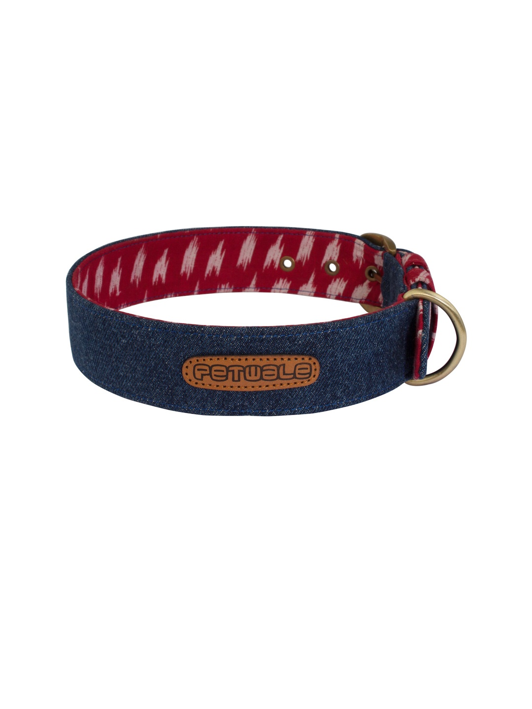 PETWALE Blue Denim Dog Belt Collar
