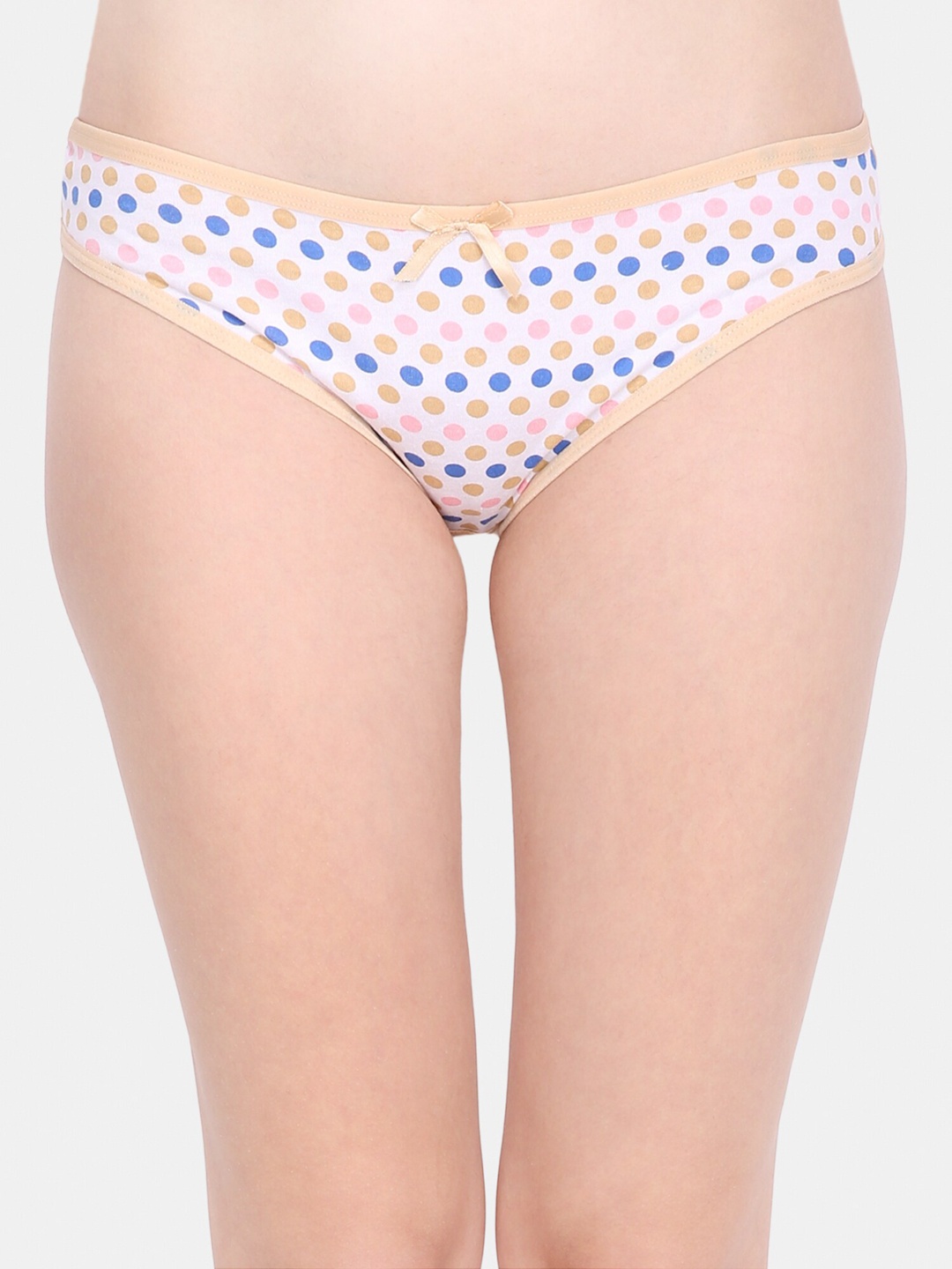 

Ms.Lingies Women White & Beige Printed Thongs Z05-87311