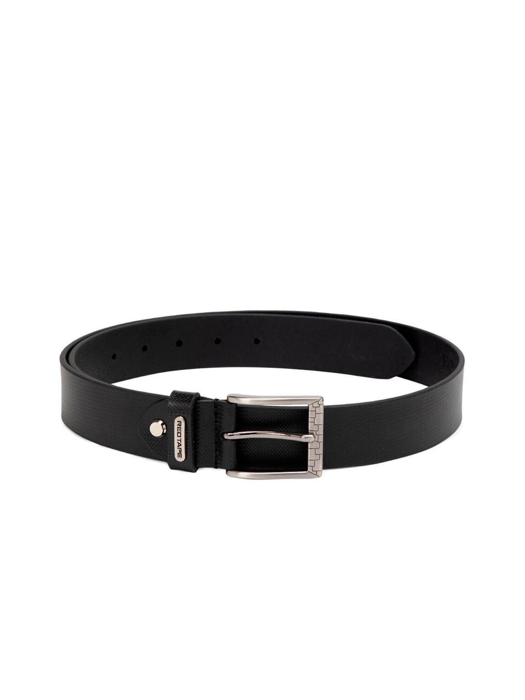 

Red Tape Men Black Textured Belt