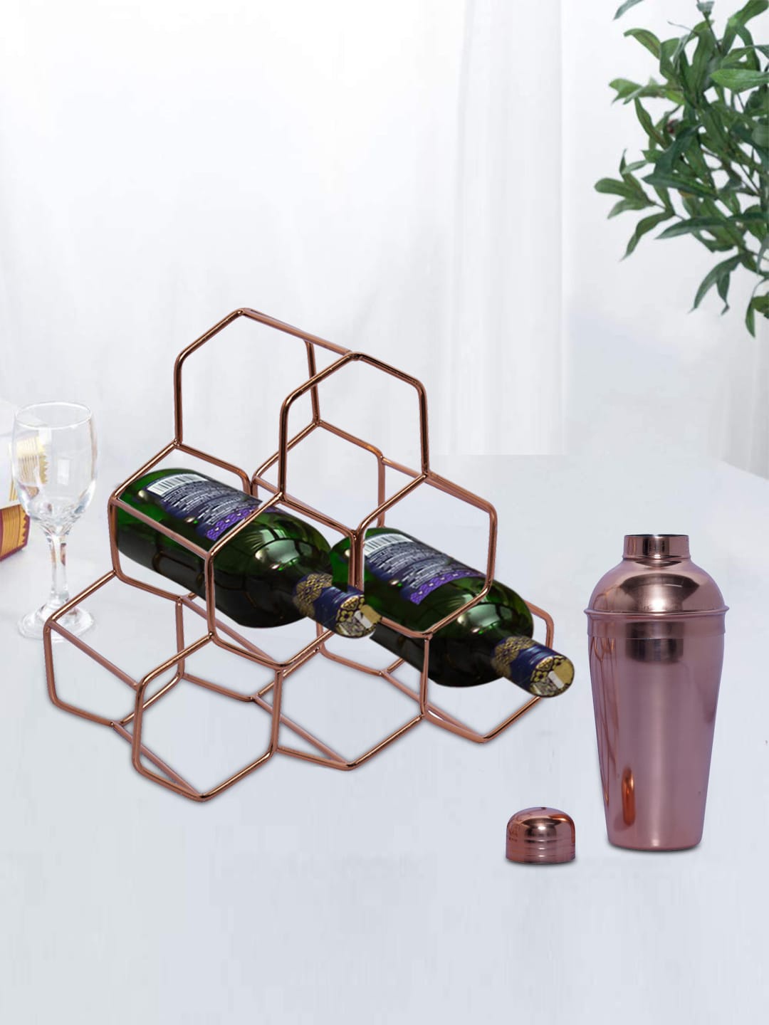 

nestroots Copper Set of 2 Solid Bar Accessories