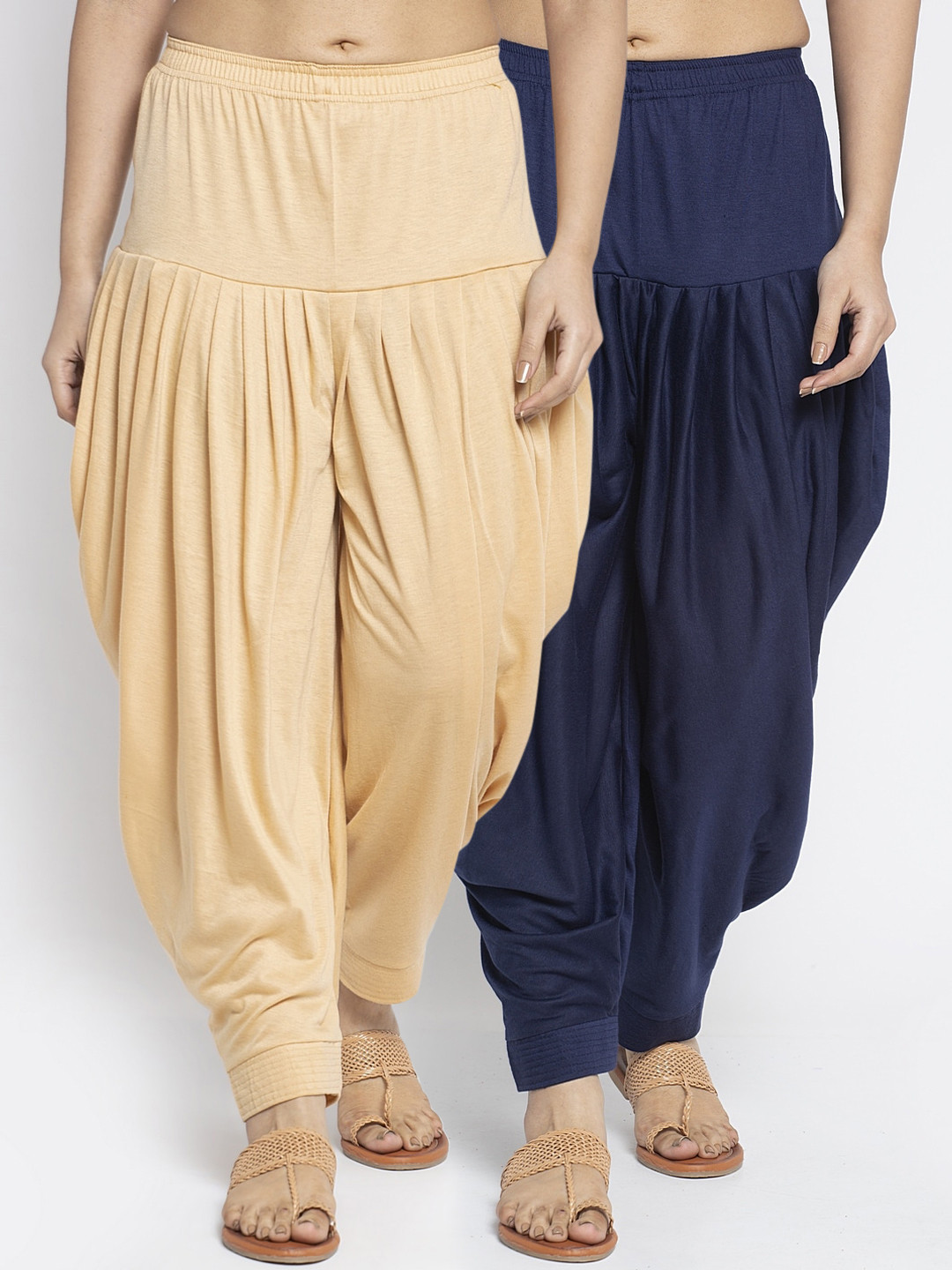 

GRACIT Women Pack Of 2 Solid Salwar, Beige