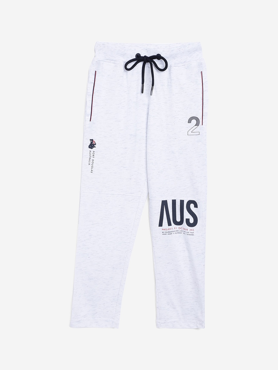 

Octave Boys White Solid Cotton Track Pants
