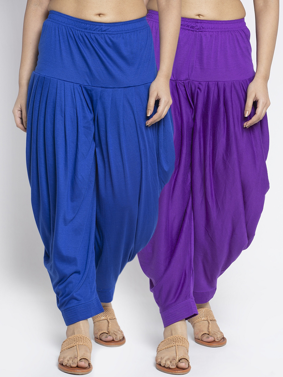 

GRACIT Women Pack Of 2 Solid Salwars, Blue