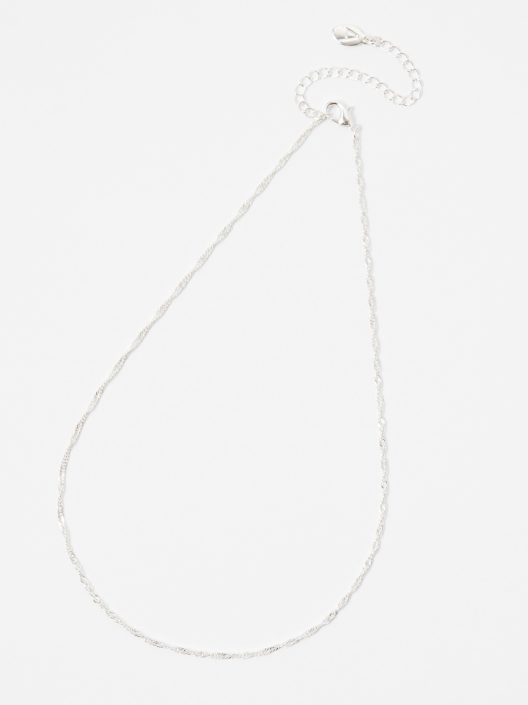 

Accessorize Silver-Toned Metal Twist Chain Necklace