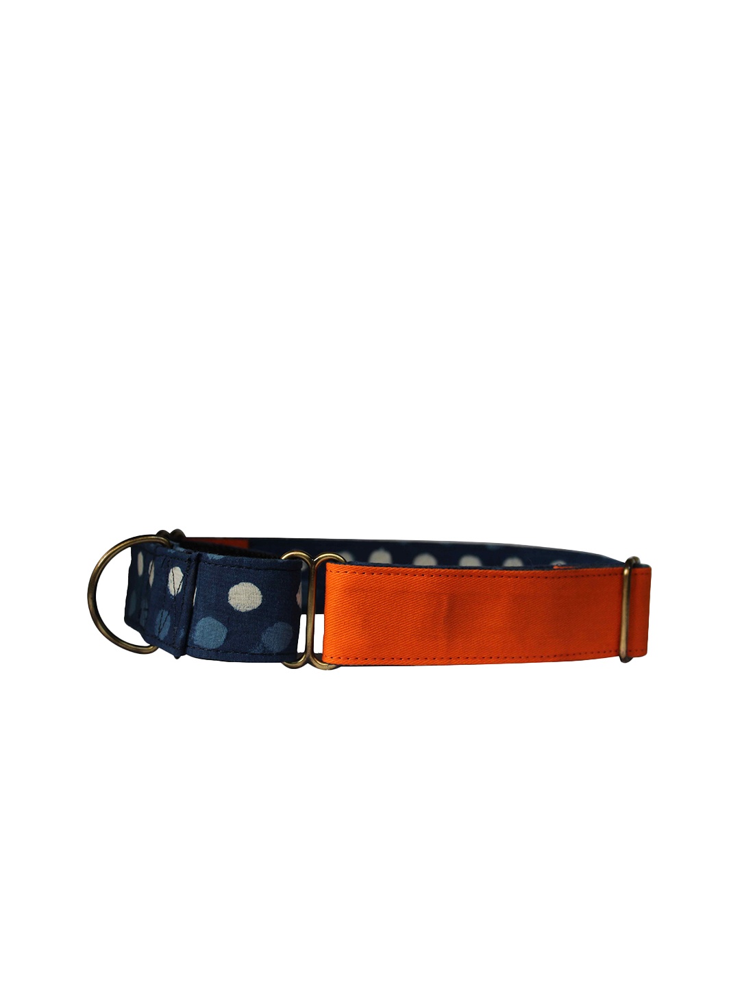 

PETWALE Orange & Blue Printed Martingale Dog Collar