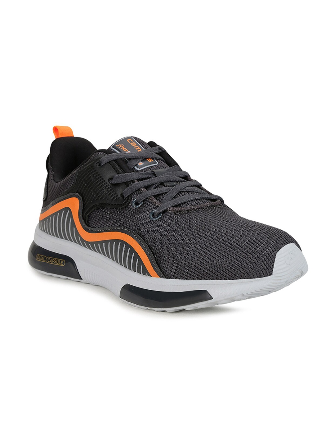 

Campus Unisex Kids Charcoal Grey Mesh Road Running Shoes