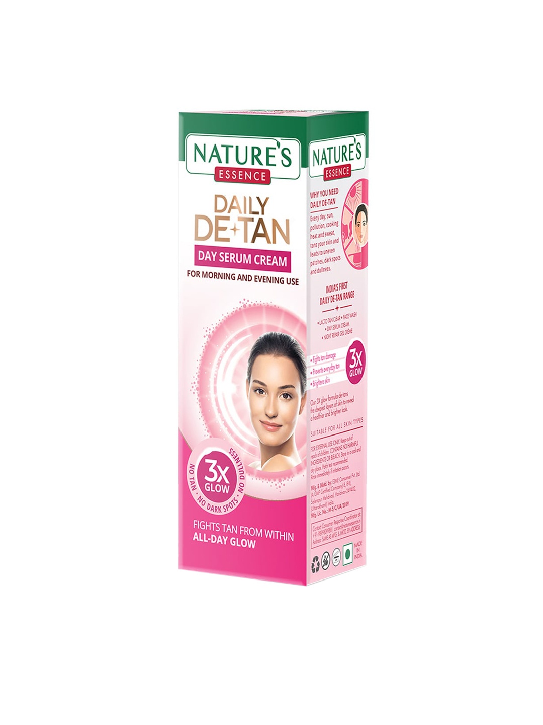 

Natures Essence Daily De-Tan Day Serum Cream 100 gm, White