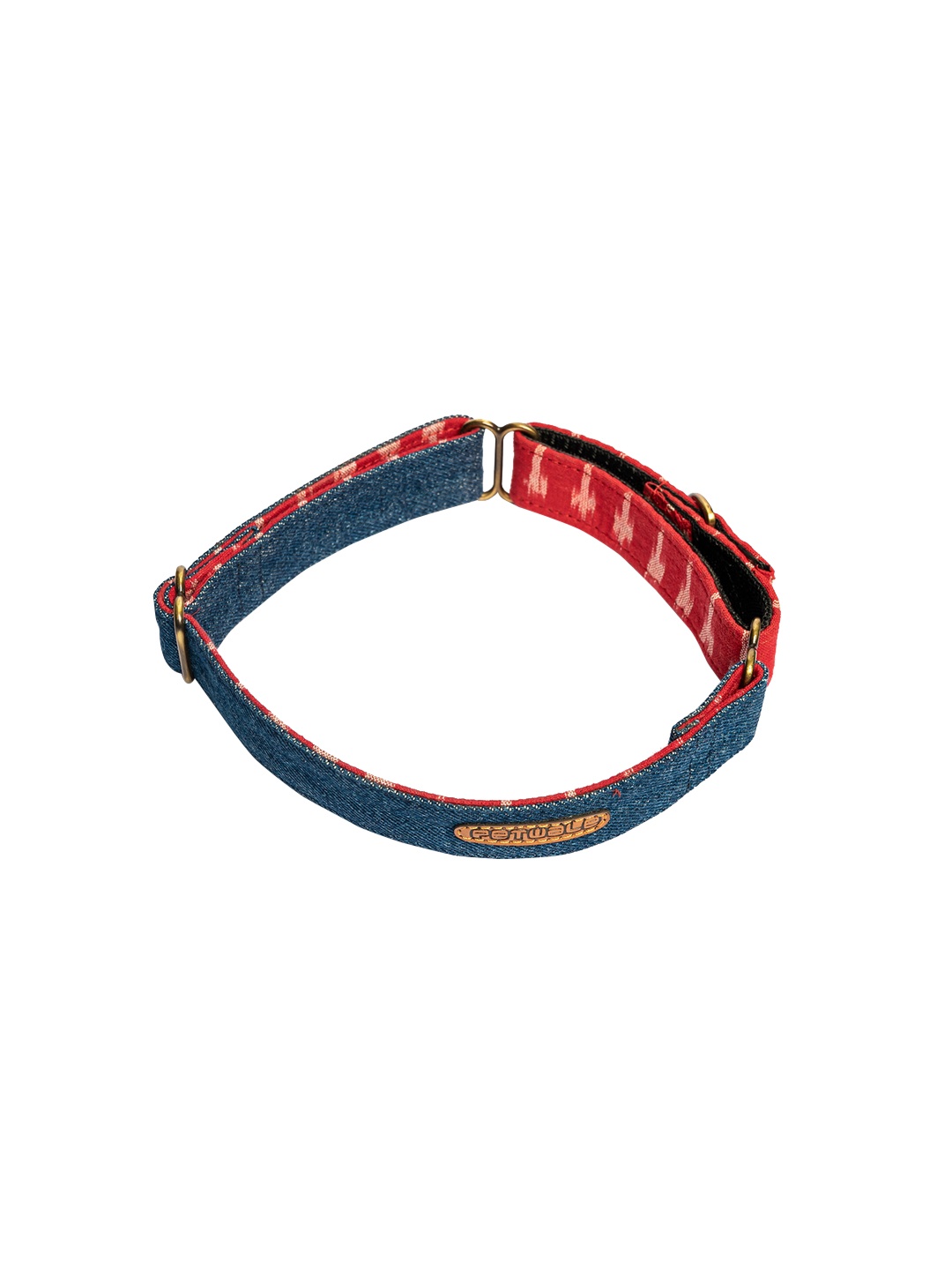 PETWALE Blue Denim Dog Belt Collar